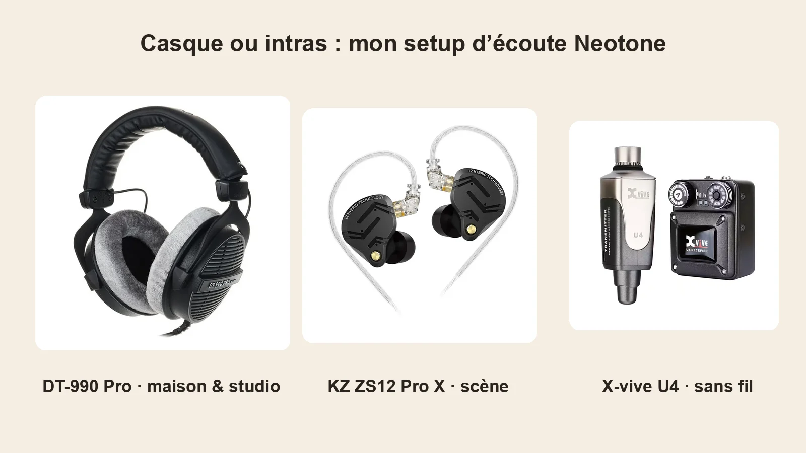 Quel casque choisir pour jouer avec le Neotone ?
